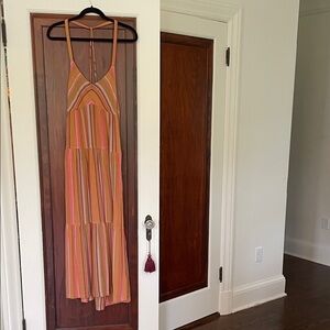 Prana Striped Multicolor Maxi Dress size medium